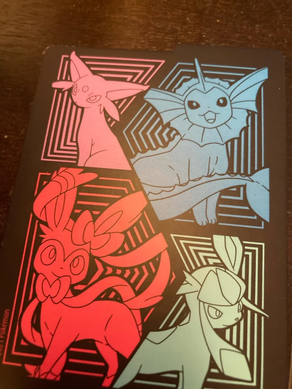 Pokemon Eeveelutions Neon Sleeve Set - Pink Blue Mint